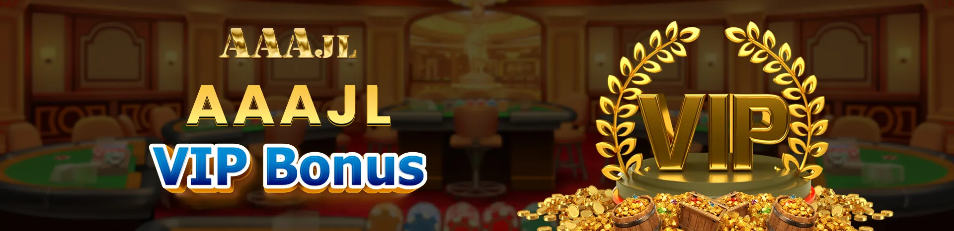 PH Love Hero Banner: Gold coins and casino elements